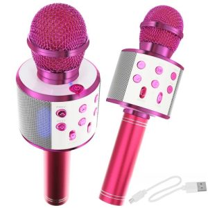 Karaoke microphone - pink Izoxis 22191 (WNDR16805)