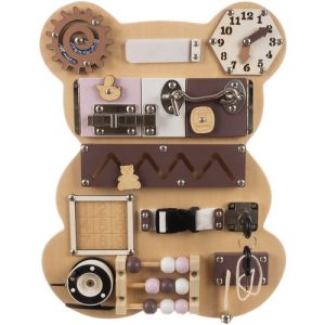 Manipulation board - Kruzzel 22584 teddy bear (WNDR16883)