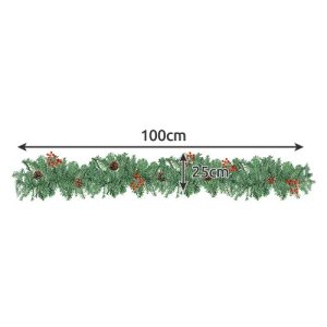 Christmas tree garland 1m Ruhhy 22327 (WNDR16909)