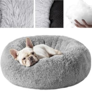 Hairy dog bed, gray 22759 (WNDR16916)