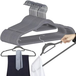 Clothes hanger 20 pieces - gray Ruhhy 22535 (WNDR16917)