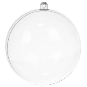 Transparent baubles 10 cm - set of 5 Ruhhy 22276 (WNDR16922)