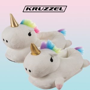 Kruzzel 21923 unicorn slippers (WNDR16928)