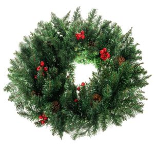 Christmas Decoration Door Wreath Decorative Ornamental Ornament 60cm Thick XXL (WNDR16944)