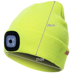 Winter hat with flashlight - yellow Trizand 22664 (WNDR16997)