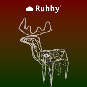 LED reindeer - warm white Ruhhy 22509 (WNDR17015)