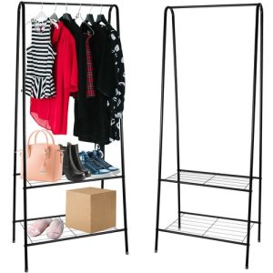 Clothes hanger - stand with shoe shelf 22258 (WNDR17025)