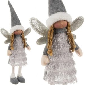 Fairy - gray Christmas figurine Ruhhy 22343 (WNDR17050)