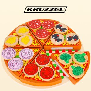 Wooden pizza - set 22471 (WNDR17131)