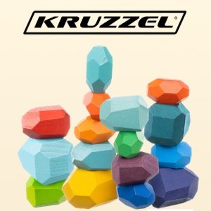 Stones/wooden blocks - 16 pcs. 22475 (WNDR17170)