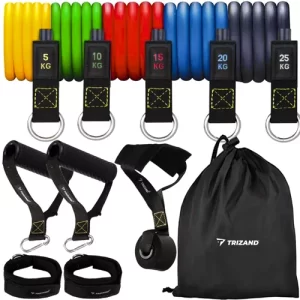 Set of exercise bands + accessories Trizand 22716 (WNDR17172)