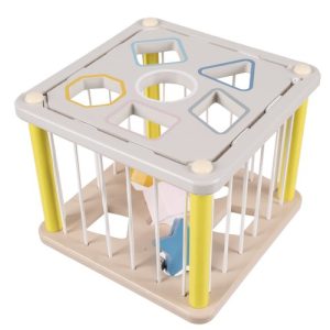 Sorter - wooden sensory cube 22885 (WNDR17249)