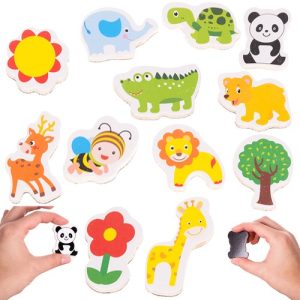 Fridge magnets - animals 12 pcs 22615 (WNDR17255)