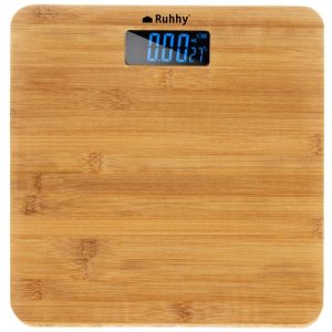 LCD bathroom scale - wooden Ruhhy 22522 (WNDR17268)