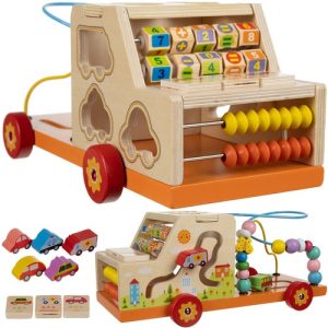 Sorter - wooden car Kruzzel 22652 (WNDR17331)