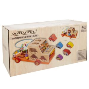 Sorter - wooden car Kruzzel 22652 (WNDR17331)