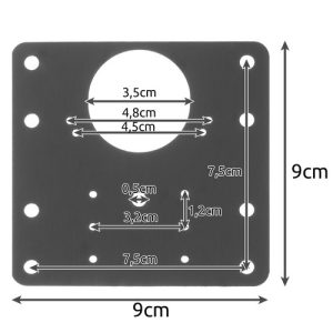 Furniture hinge - set of 4 pcs. Malatec 23032 (WNDR17368)