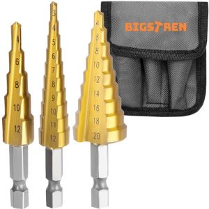 Conical drill bit set - 3 pcs. (WNDR6661)