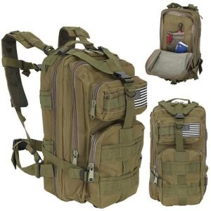 Small green military backpack (WNDR13918)