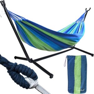 Garden hammock 200x150 cm with a frame (WNDR14543)