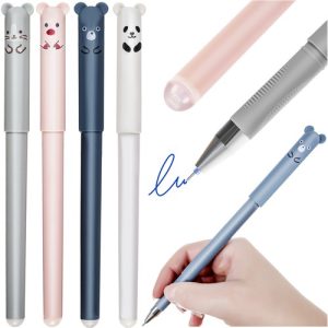 Erasable pen - animals 4 pcs. (WNDR15958)