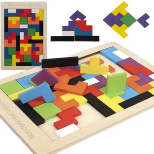 Wooden puzzle/tetris Kruzzel 22667 (WNDR17470)