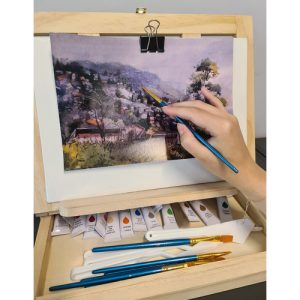 Artistic Painting Set for Children with Art Supplies and a Suitcase Easel (WNDR23863)