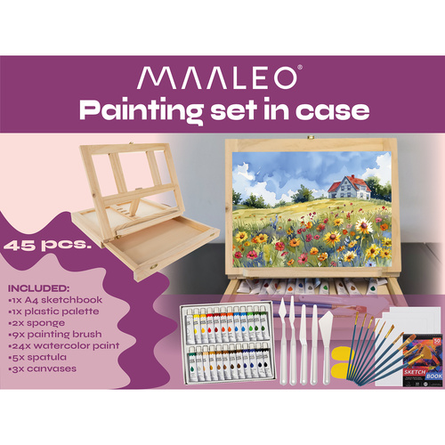 Artistic Painting Set for Children with Art Supplies and a Suitcase Easel (WNDR23863) - Image 7