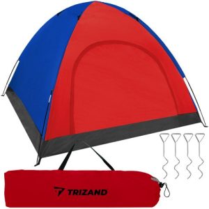 4-Person Waterproof Camping Tent with Mosquito Net and Carry Bag (WNDR17663)