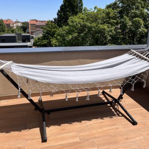 XXL Double Garden Hammock with Spreader Bars - Comfortable and Durable, 250kg Capacity (WNDR25465)