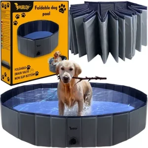 Extra-Large Foldable Dog Pool – 160x30 cm, Durable and Anti-Slip (WNDR23832)