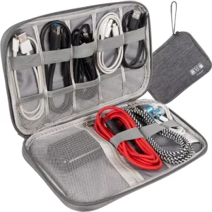 Travel Organizer for Cables and Chargers with Holder (WNDR23834)