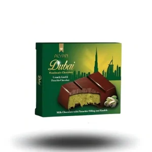 Alyan Dubai Pistachio Chocolate – Premium Pistachio Milk Chocolate Bar, 100g