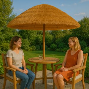 GARDLOV Garden Parasol – Foldable 170 cm Balcony, Beach, and Terrace Umbrella (WNDR25326)