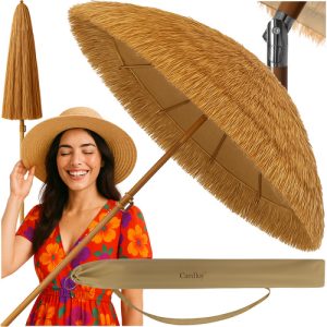 GARDLOV Garden Parasol – Foldable 170 cm Balcony, Beach, and Terrace Umbrella (WNDR25326)