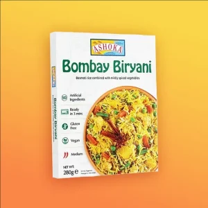 Ashoka Instant Bombay Biryani – Mildly Spiced Basmati Rice with Vegetables (280g)