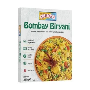 Ashoka Instant Bombay Biryani – Mildly Spiced Basmati Rice with Vegetables (280g)