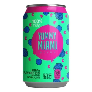 Yummy Miami USA Berry Sparkling Drink – 355ml