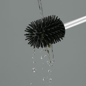 Toilet Brush with Stand, Black – RUHHY Bathroom Hygiene & Elegance (WNDR25725)
