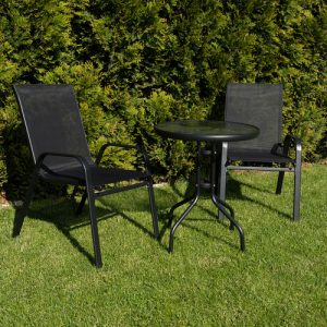 Set of 2 Garden Chairs – Gardlov | Durable Metal Outdoor Seating for Garden, Terrace & Balcony (WNDR25290)