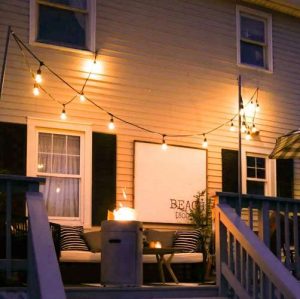 Hanging Garden Garland 10m 24V IP44 – Decorative Outdoor String Lights with 20 Warm White LED Bulbs (WNDR15618)