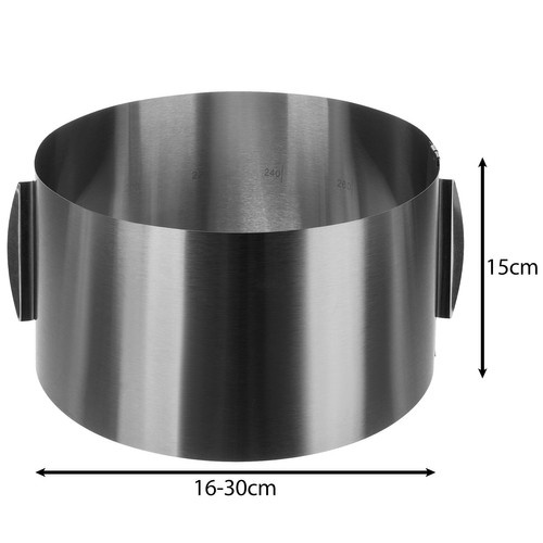 Adjustable Cake Rim 16-30 cm - Confectionery Cake Tin 15 cm (WNDR24618) - Image 13