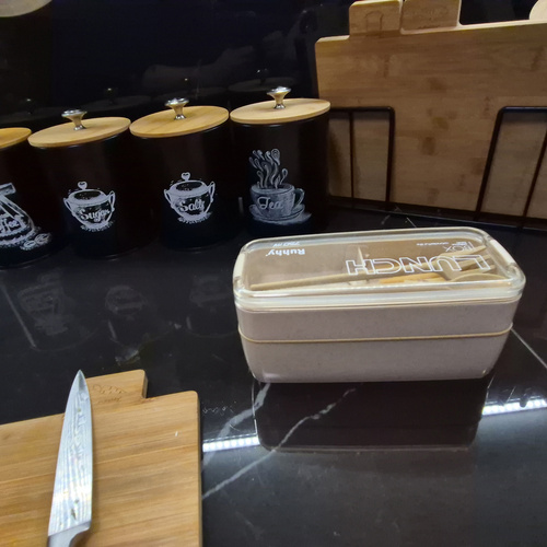 Eco-Friendly Dual-Compartment Lunchbox with Cutlery Set (WNDR24528) - Image 3
