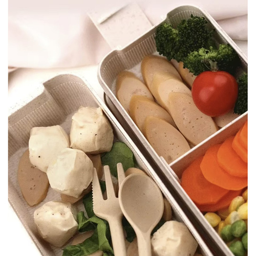 Eco-Friendly Dual-Compartment Lunchbox with Cutlery Set (WNDR24528) - Image 5