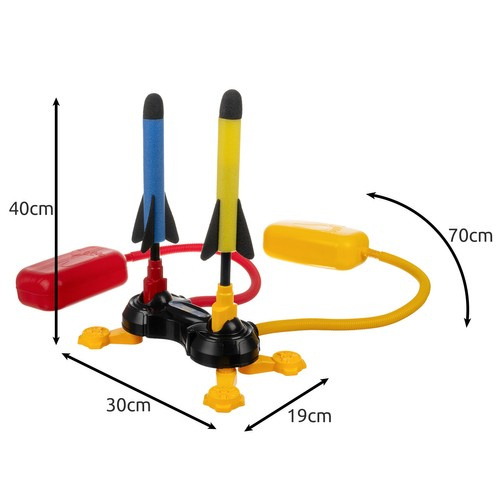 Foam Rocket Launcher with Pump and Double Catapult for Kids (WNDR24724) - Image 16