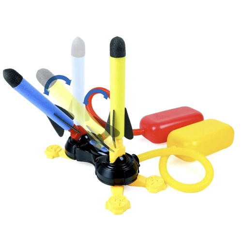 Foam Rocket Launcher with Pump and Double Catapult for Kids (WNDR24724) - Image 4