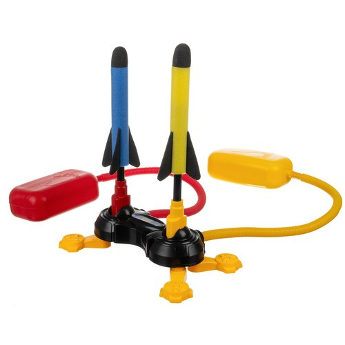 Foam Rocket Launcher with Pump and Double Catapult for Kids (WNDR24724) - Image 6