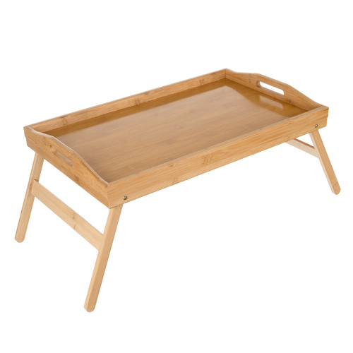 Folding Bamboo Breakfast Table for Bed with Laptop Function (WNDR25052) - Image 16