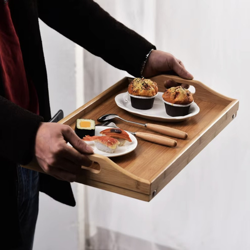 Folding Bamboo Breakfast Table for Bed with Laptop Function (WNDR25052) - Image 8
