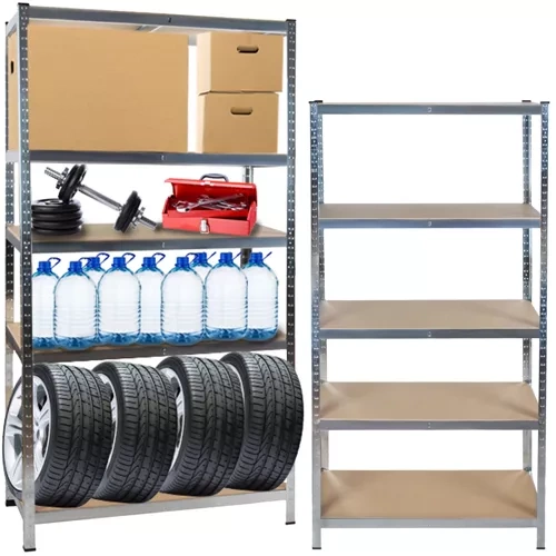 Heavy-Duty 5-Tier Storage Shelf – 220x100x45 cm, 875 kg Capacity (WNDR23766)